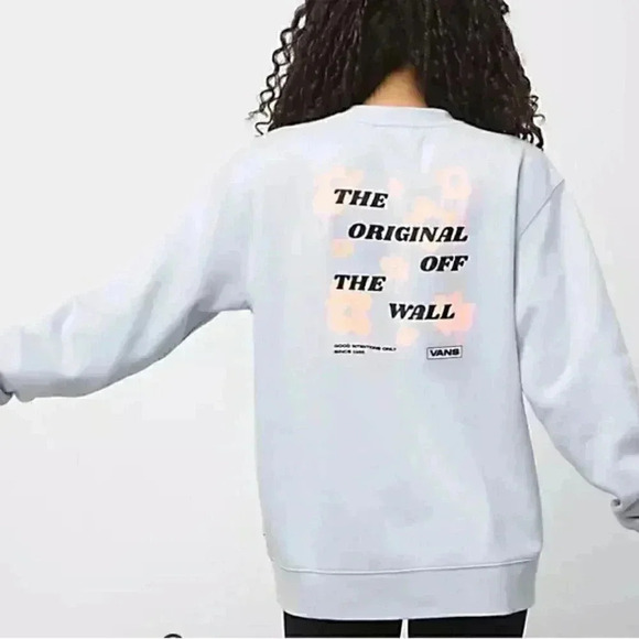 VANS Women’s Bloomshine BFF Pullover Crew Sweatshirt - Size S - Picture 3 of 4